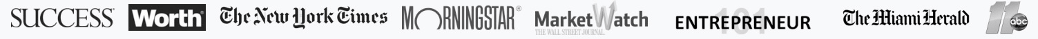 Featured in Success, The New York Times, MarketWatch, Entrepreneur, Inc., and more